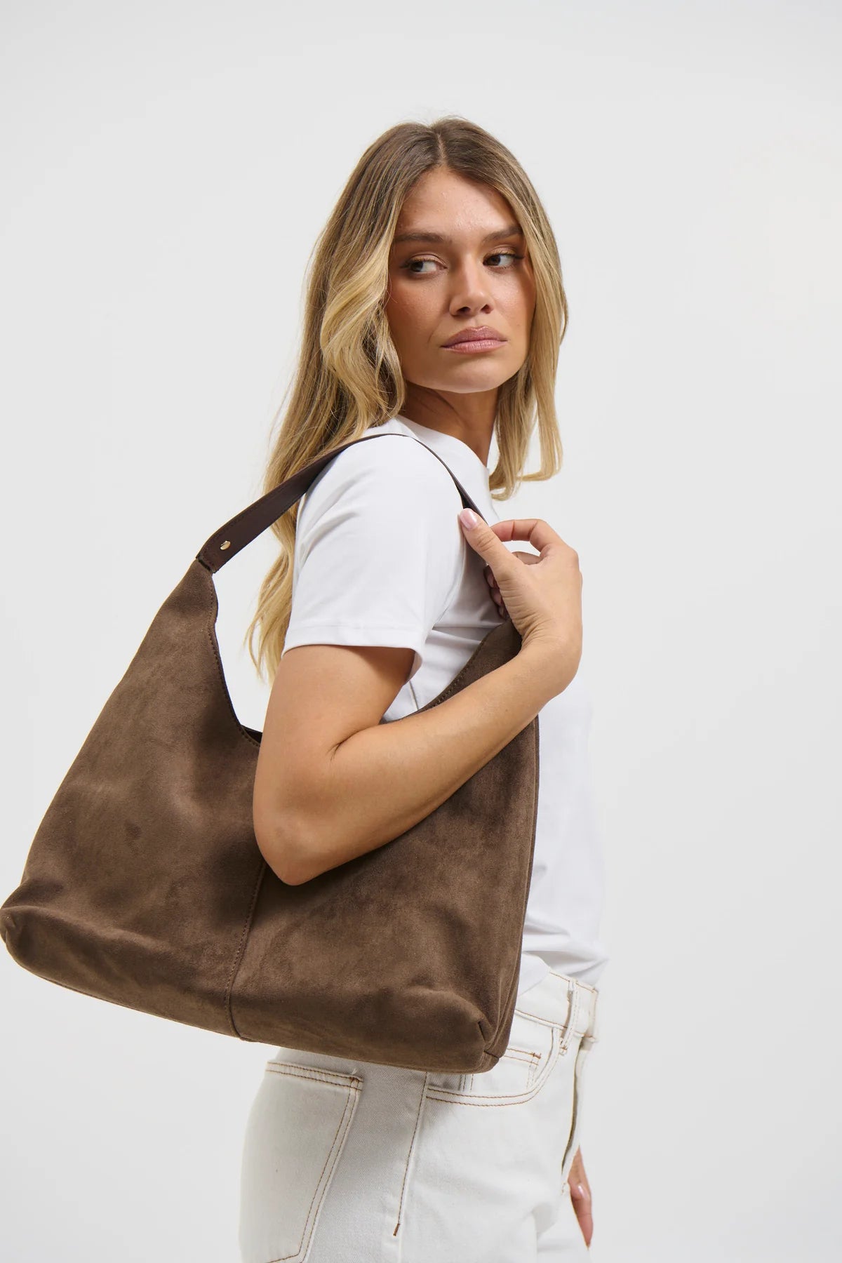 Kenny Suede Bag Brown - Angels Whisper