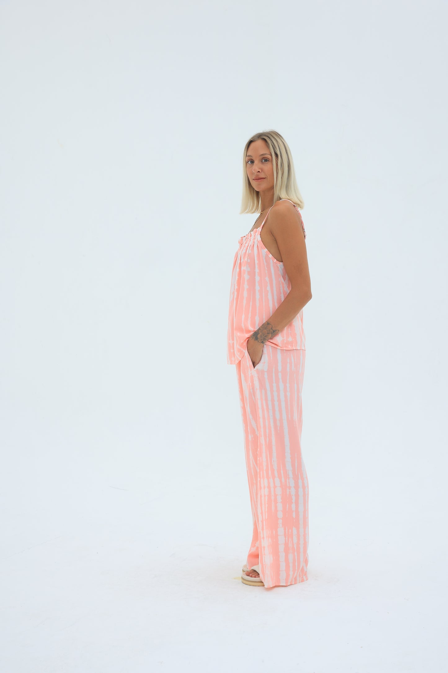 Carbon Ava Rose Drawstring Pants
