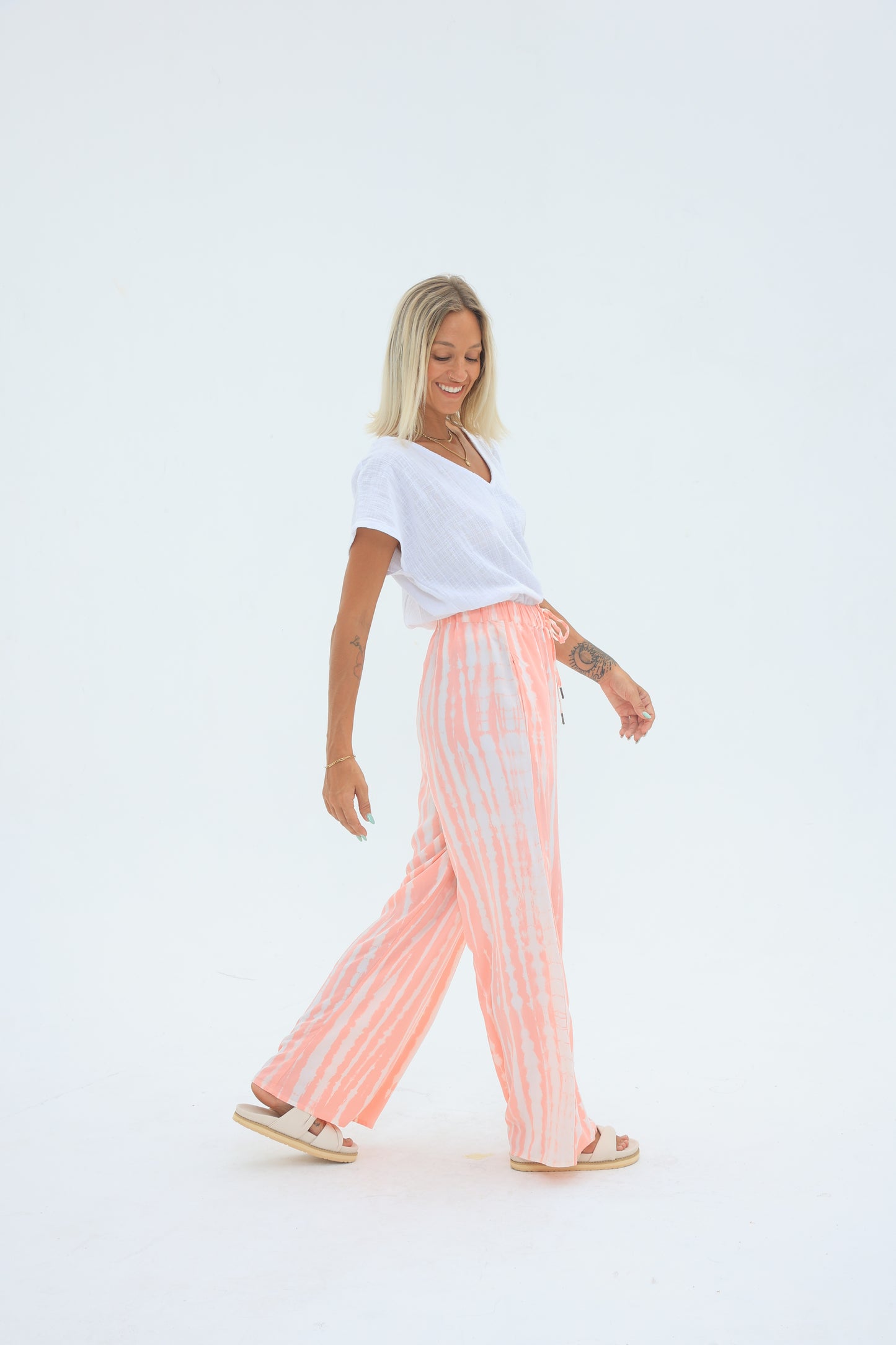 Carbon Ava Rose Drawstring Pants