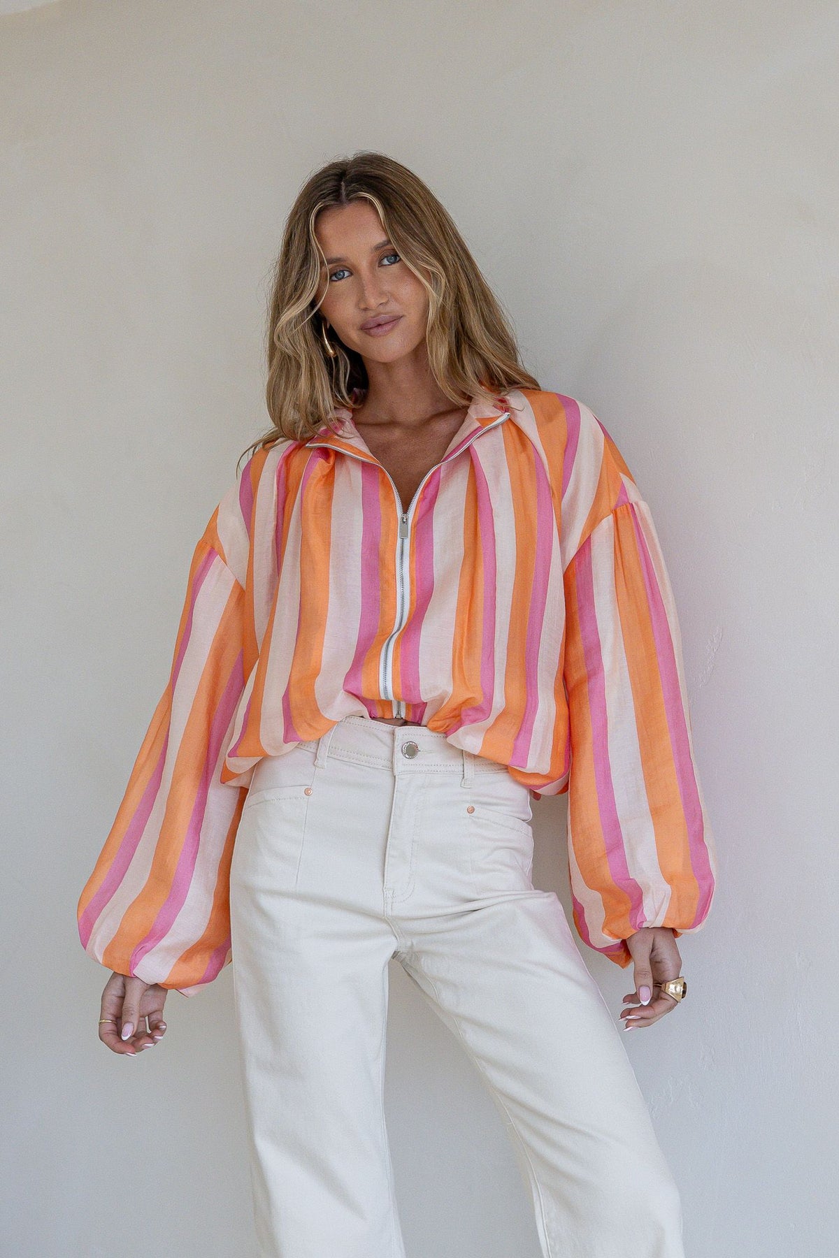 Pink & Orange Stripe Jacket