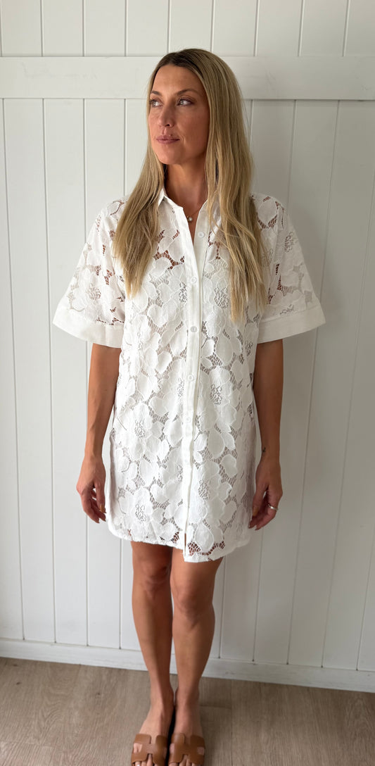 By Frankie Lace Mini Dress