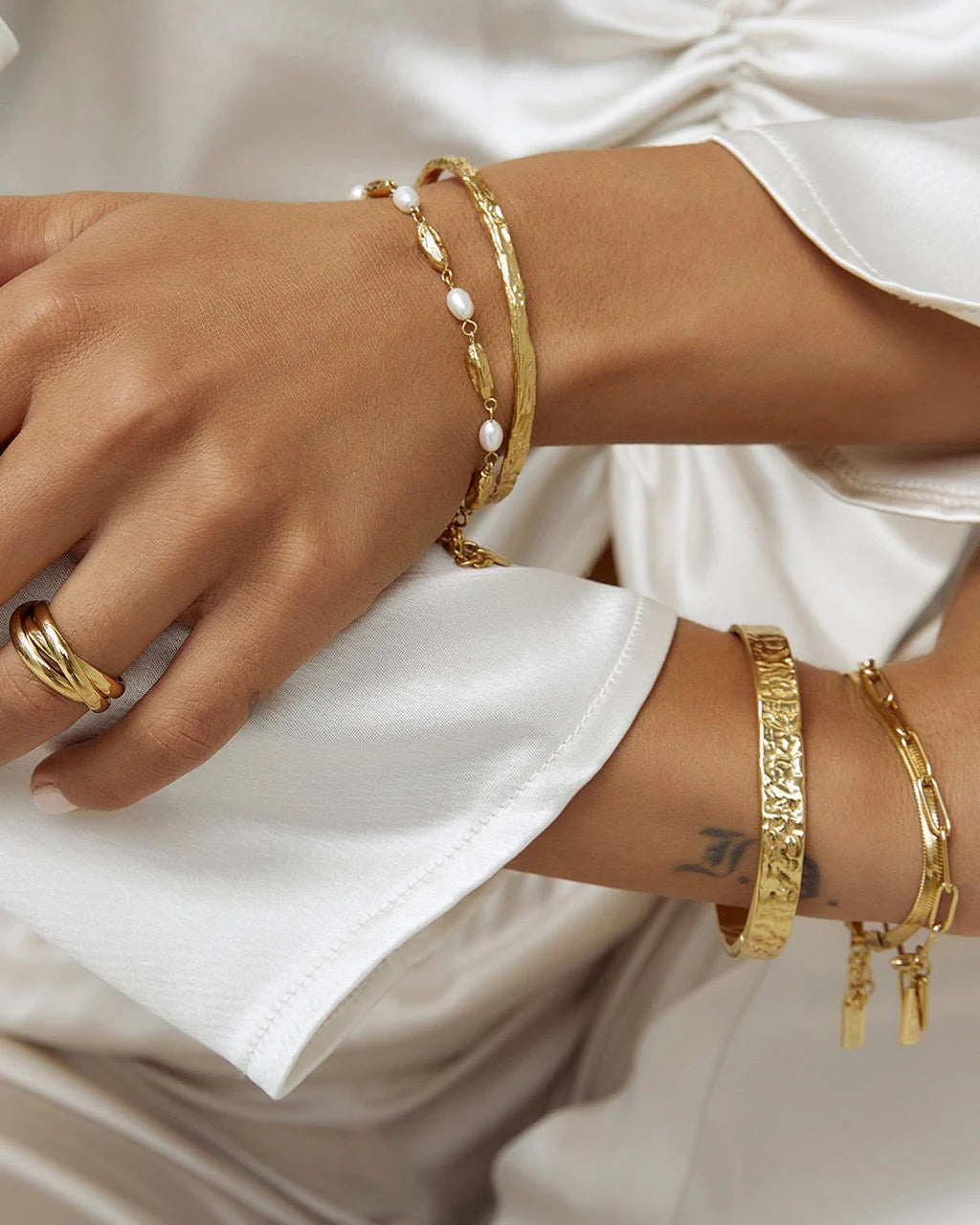 Arms Of Eve Helios Gold Cuff Bracelet