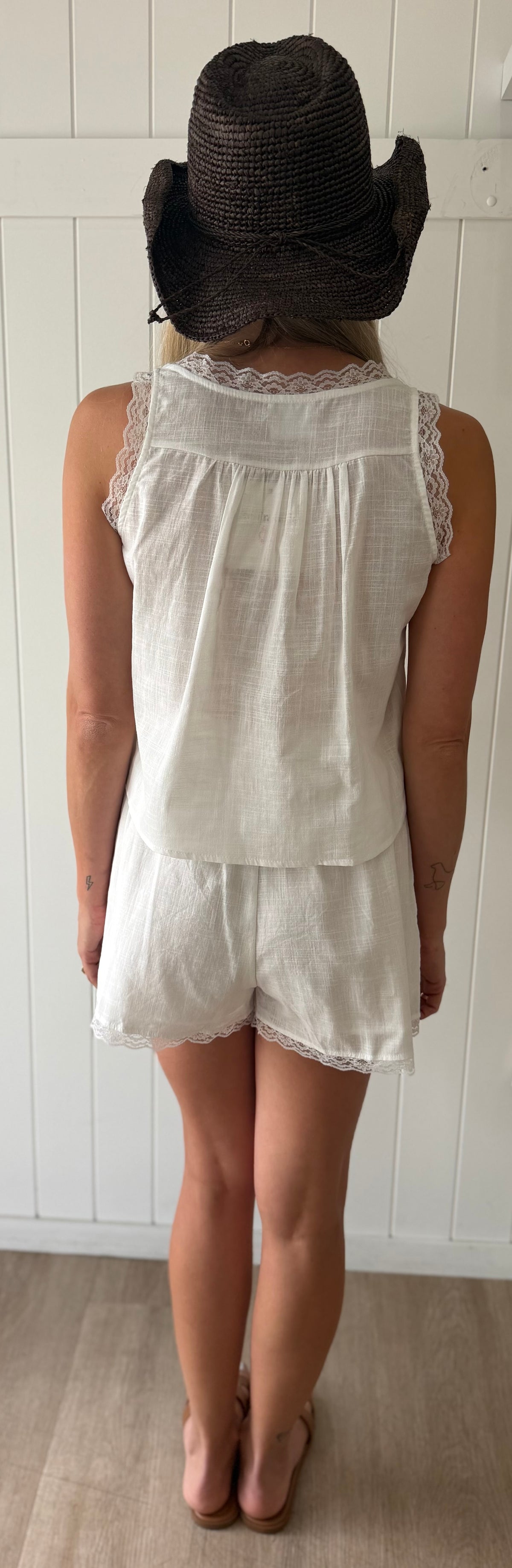 By Frankie Lace Top & Shorts