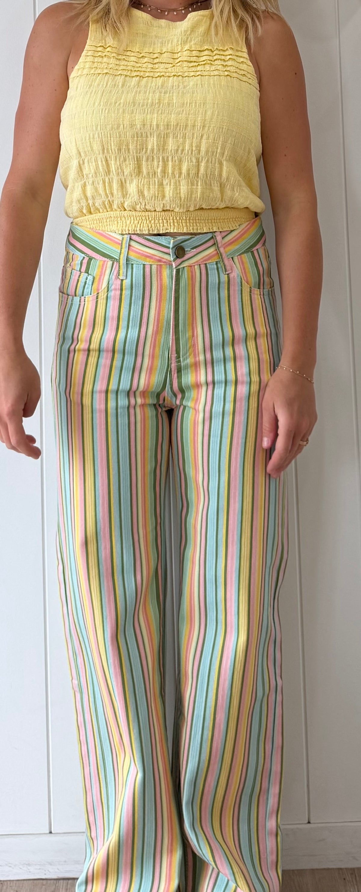 Rainbow Stripe Jean