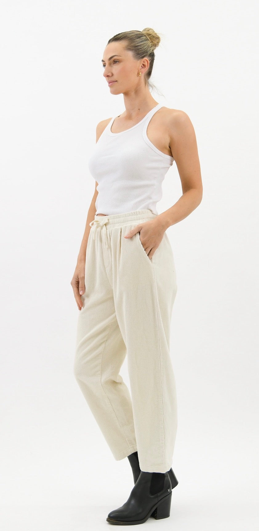Cream Cord Pant