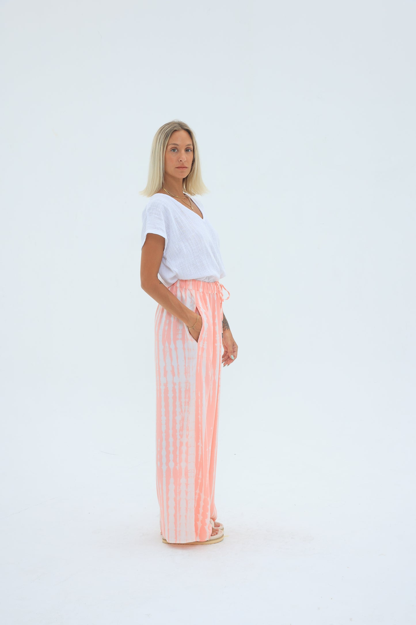 Carbon Ava Rose Drawstring Pants