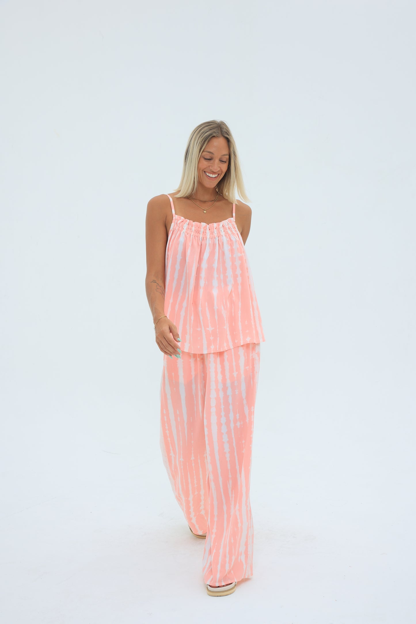 Carbon Ava Rose Drawstring Pants