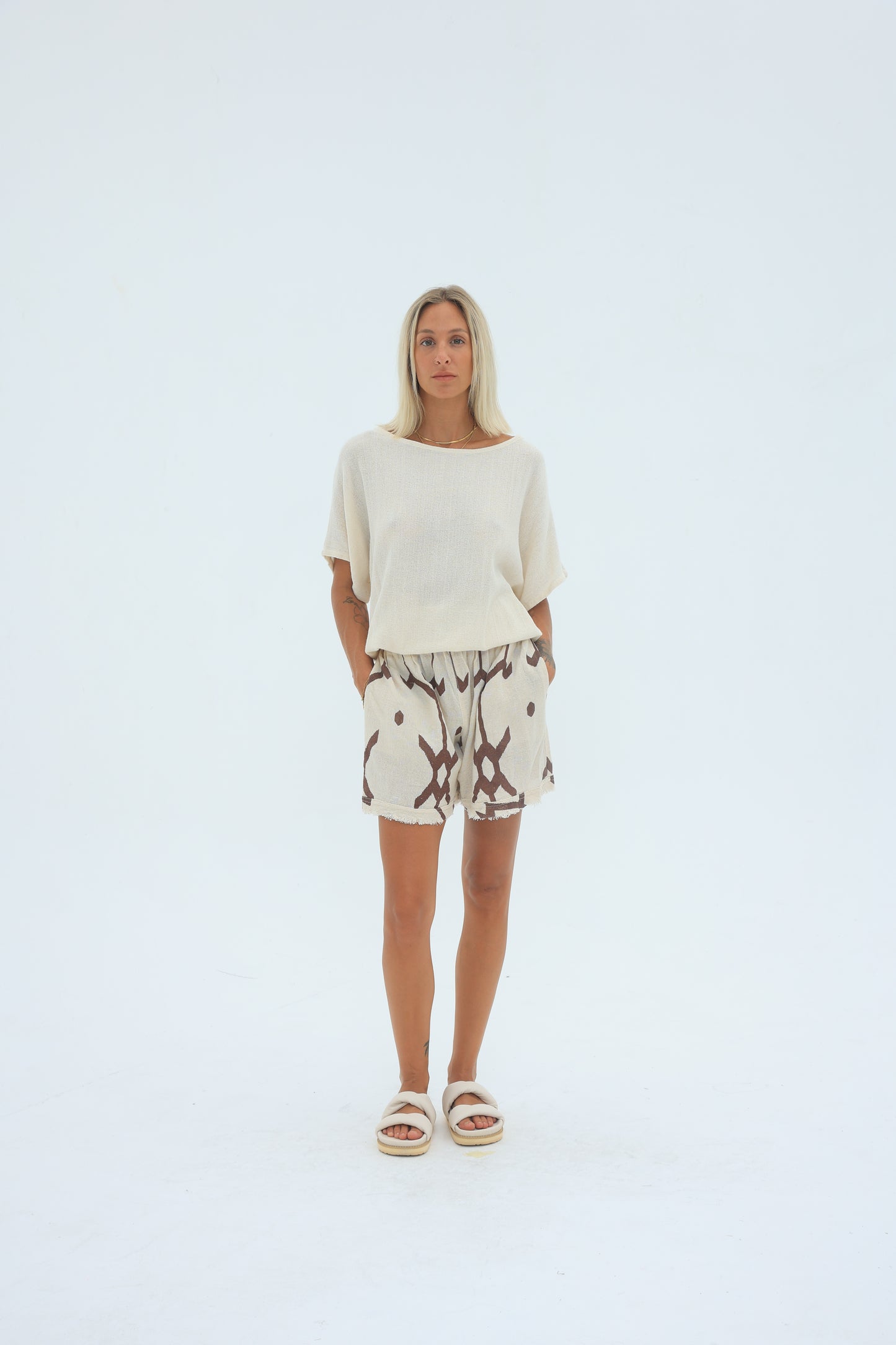 Carbon Shila Ramie Shorts