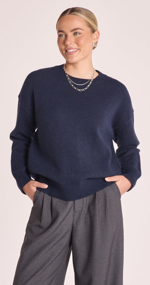 Feather and Noise Margot Knit - Navy