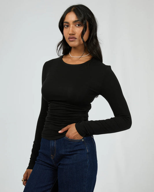 All About Eve Kylie Long Sleeve Top Black