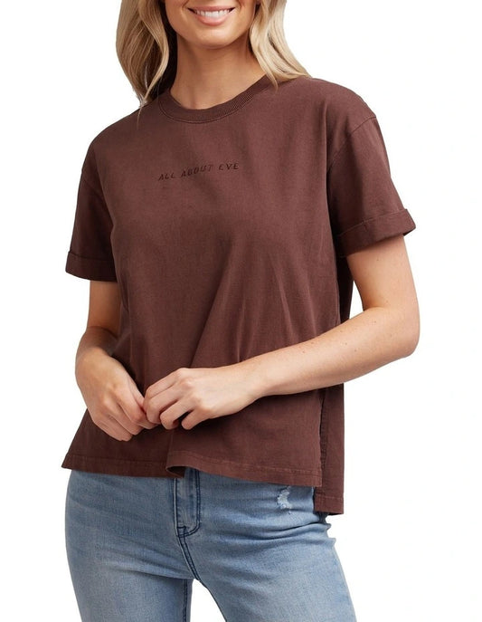 All About Eve Washed Tee Brown