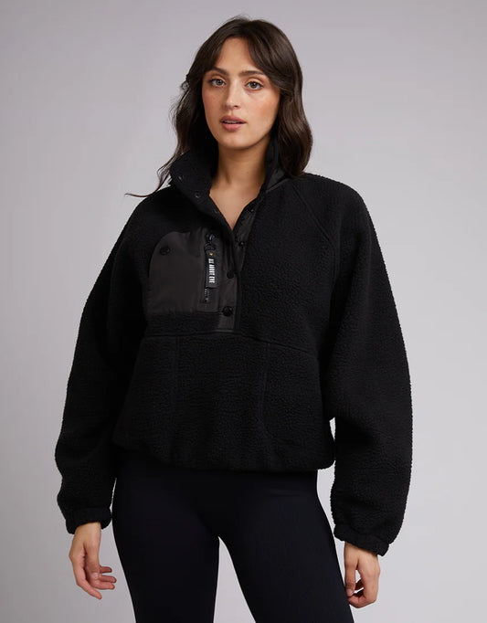 All About Eve Active Teddy Zip 1/4 Black