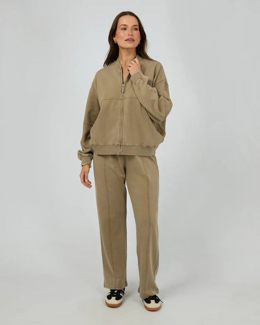 Silent Theory Nara Fleece Bomber Olive