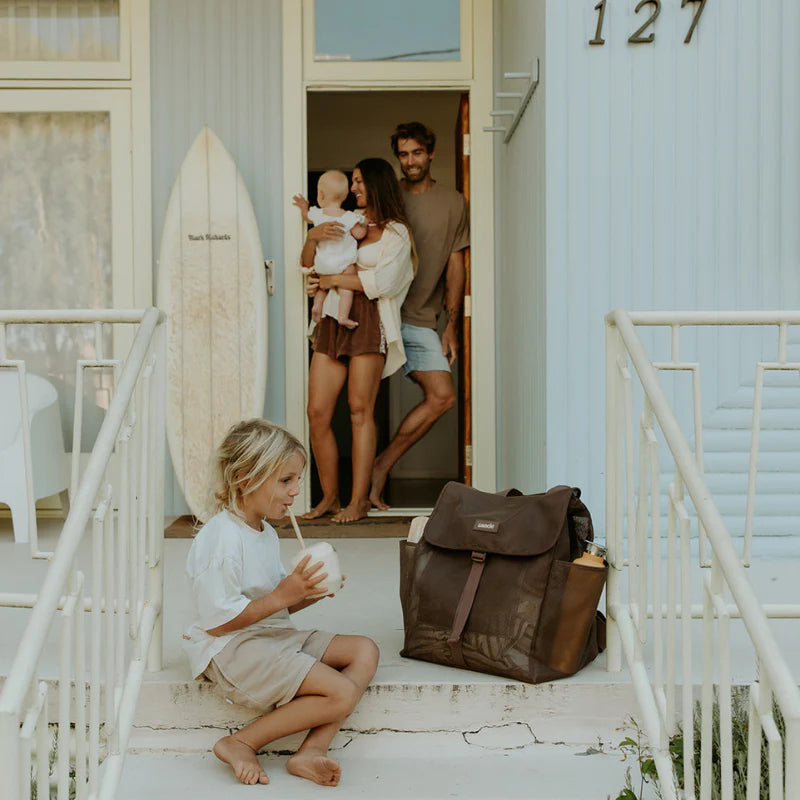 Beach Hauler Mesh Backpack - Chocolate