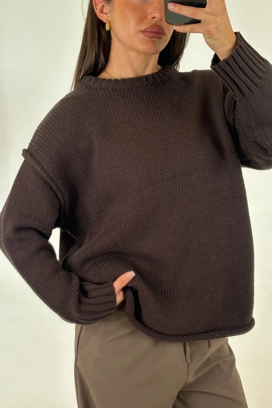 Paper Heart Antonia Jumper Chocolate