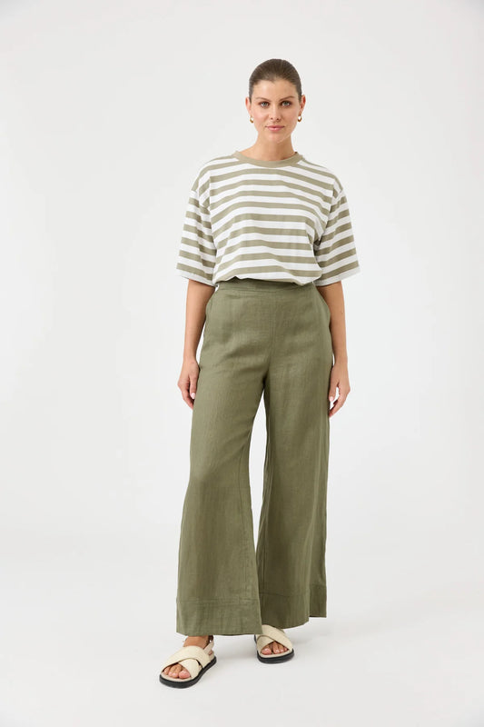 Eb and Ive Studio Pant - Khaki