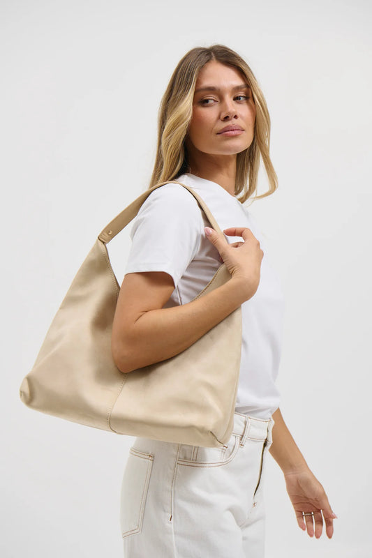 Kenny Suede Bag Beige - Angels Whisper