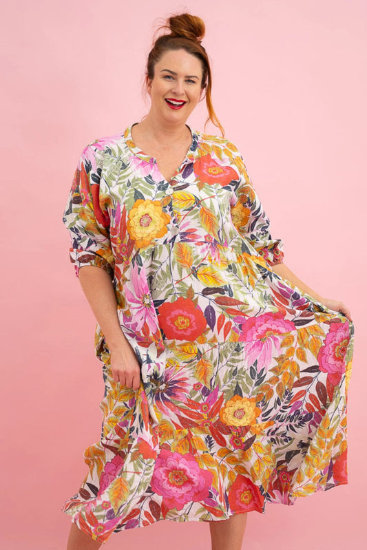 Donna Donna Summertime Tiered Dress | White