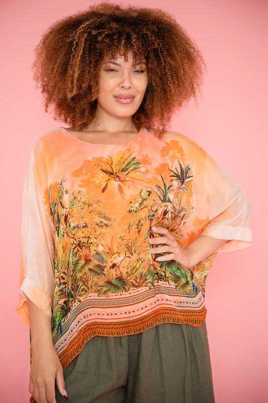 Donna Donna Toucan Top Orange