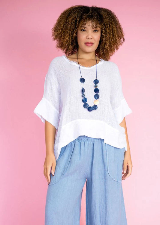 Donna Donna Pisa Top White
