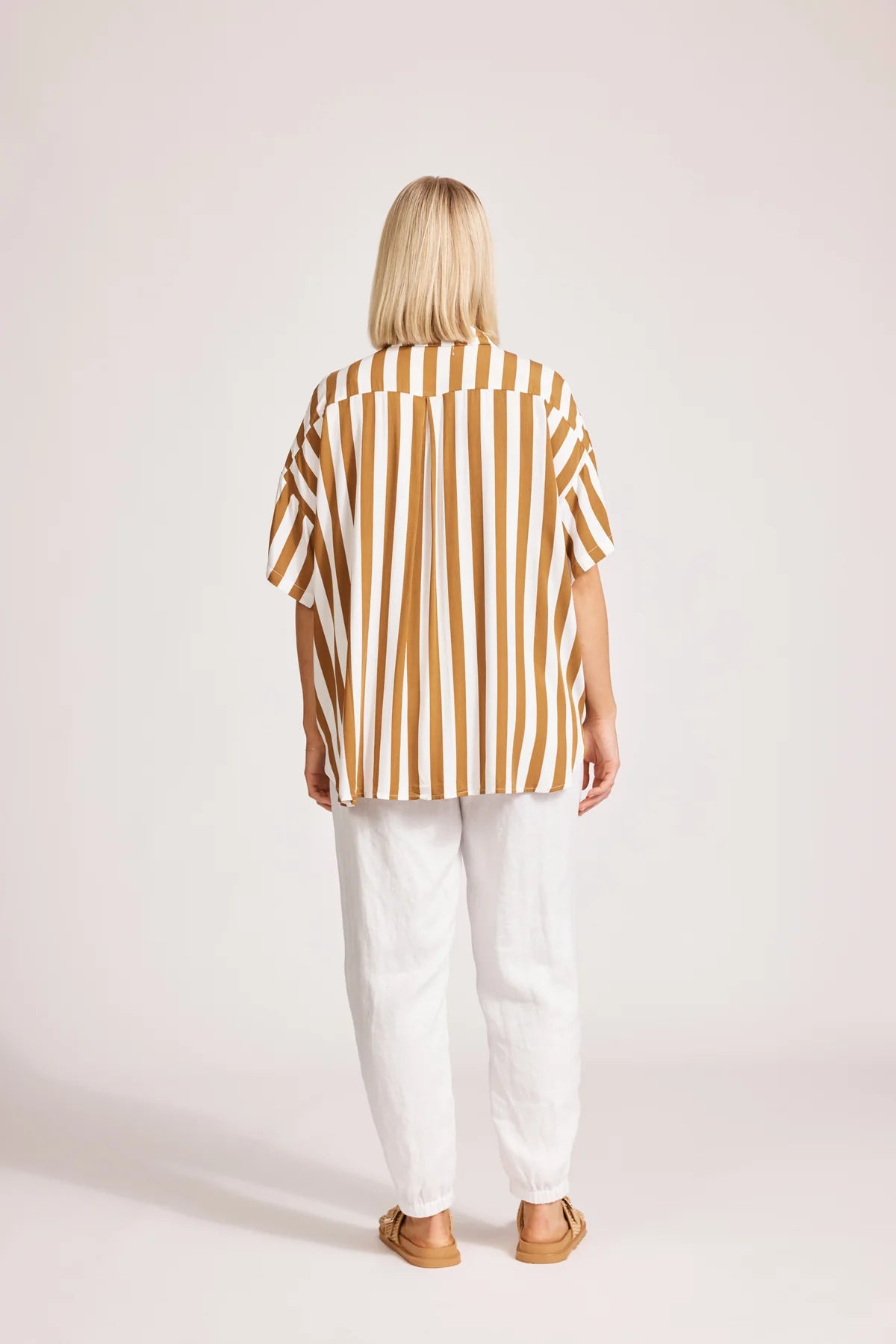 Eb and Ive Treville Stripe Shirt - CARAMEL