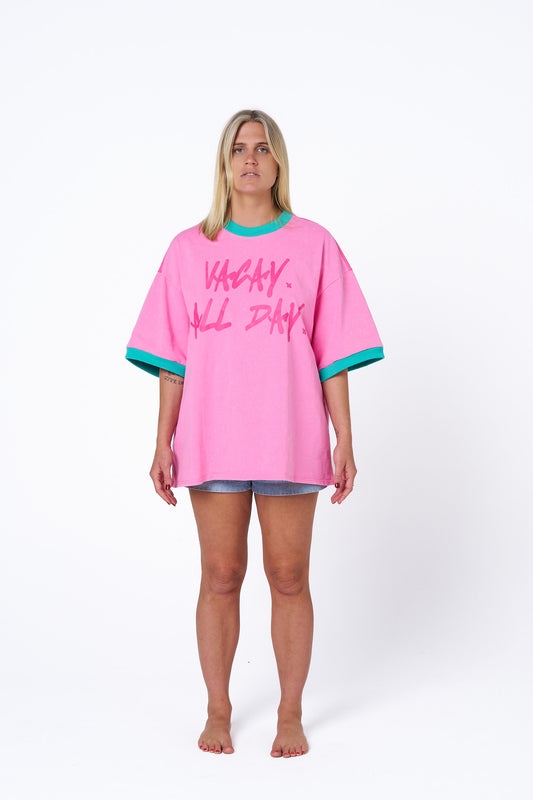 Pre Order: Hibiscus Hotel Vacay Allday Oversized Tee