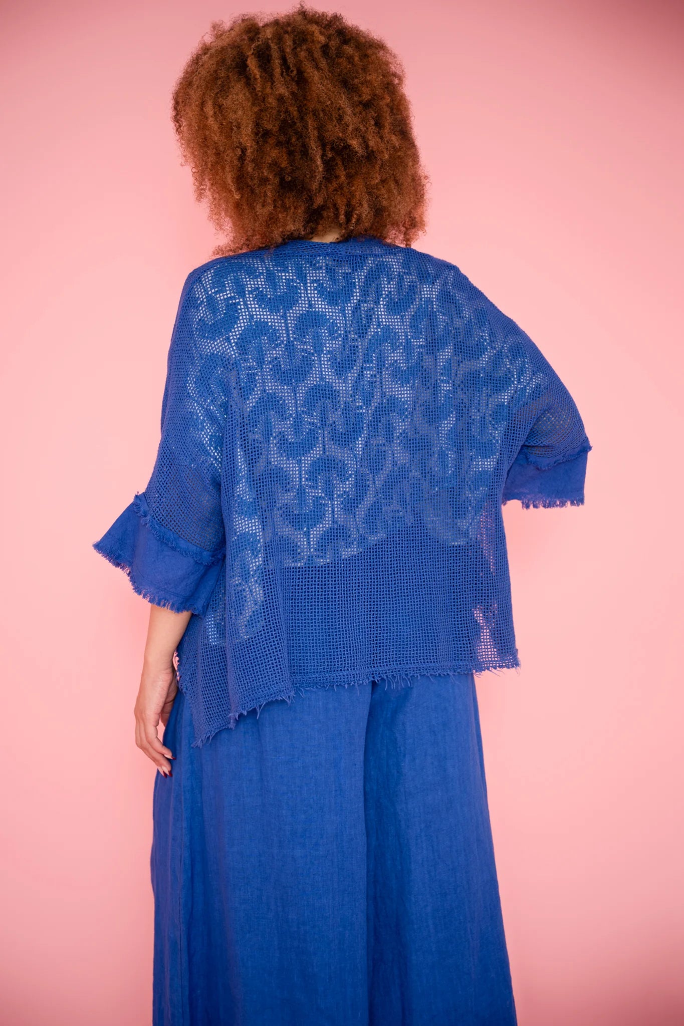 Donna Donna Fisherman Jacket Royal Blue
