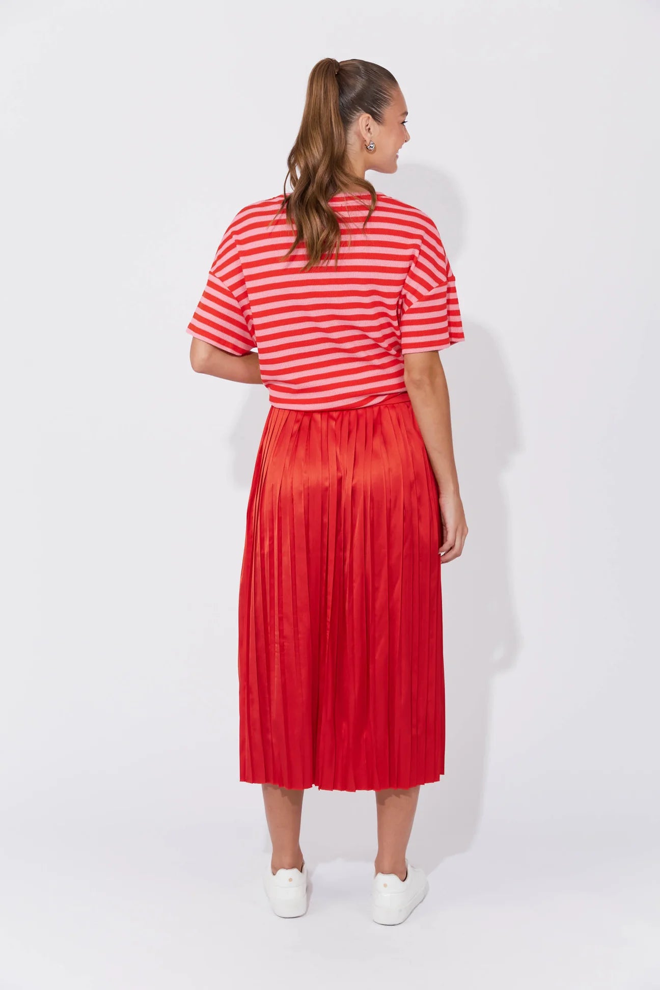 Haven Doha Pleated Skirt - Chilli