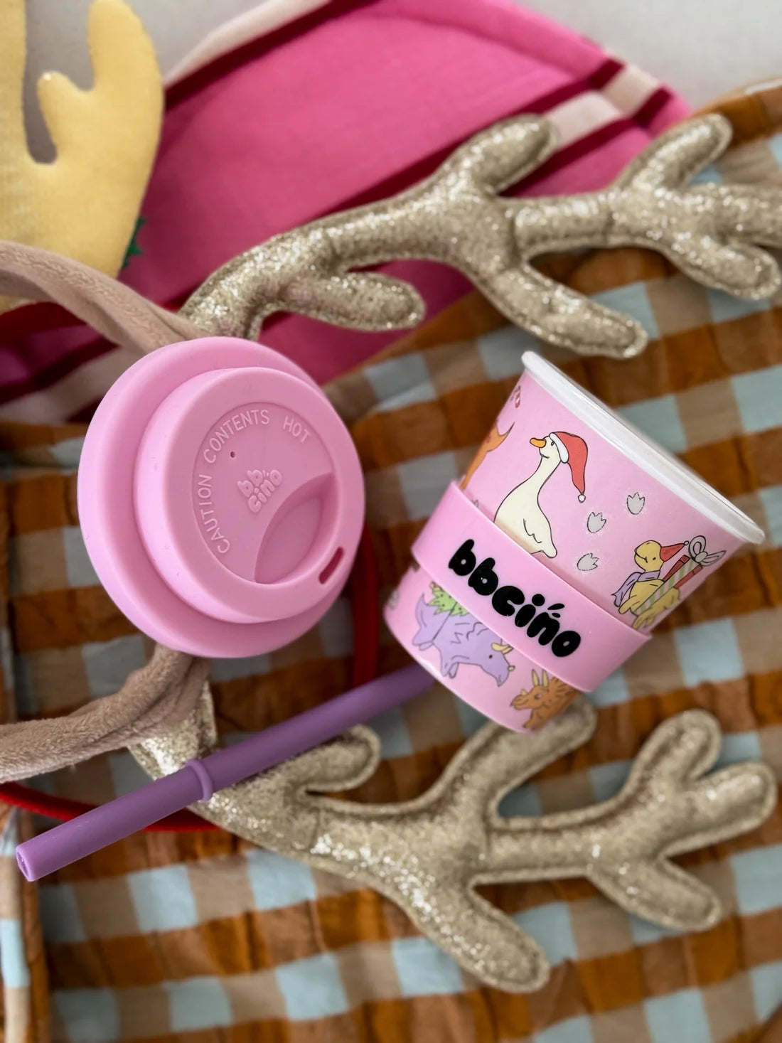 BBcino Santas Little Sipper Pink 120ml
