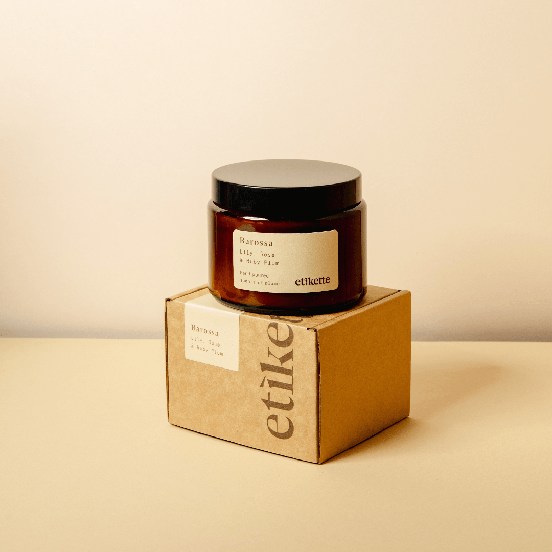 Etikette Barossa // Lily, Rose & Ruby Plum Candle - 500ml