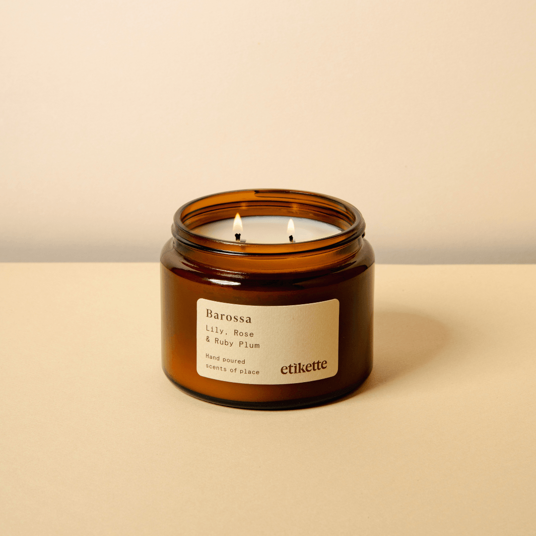 Etikette Barossa // Lily, Rose & Ruby Plum Candle - 500ml