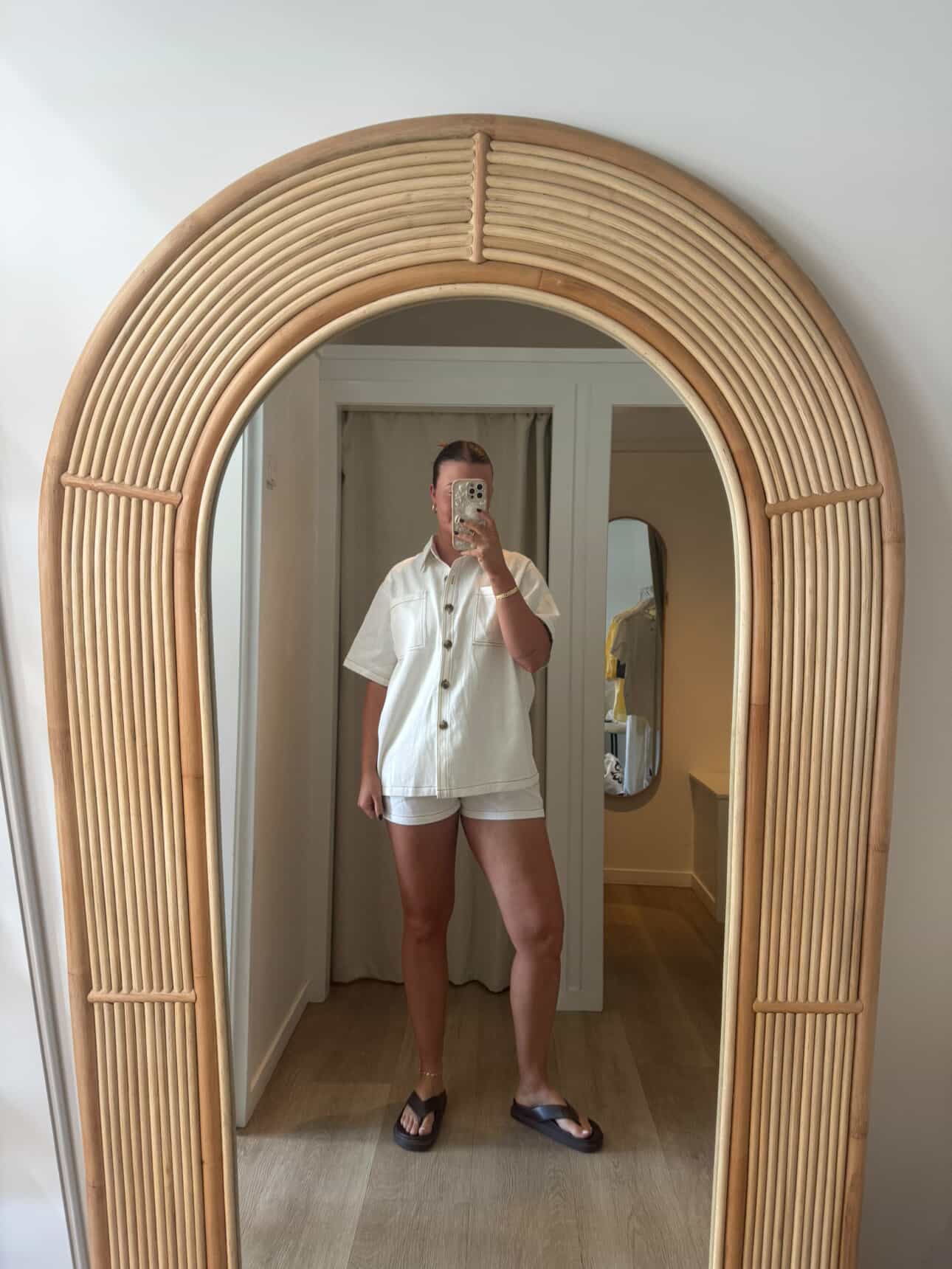 BY Frankie White Denim Set