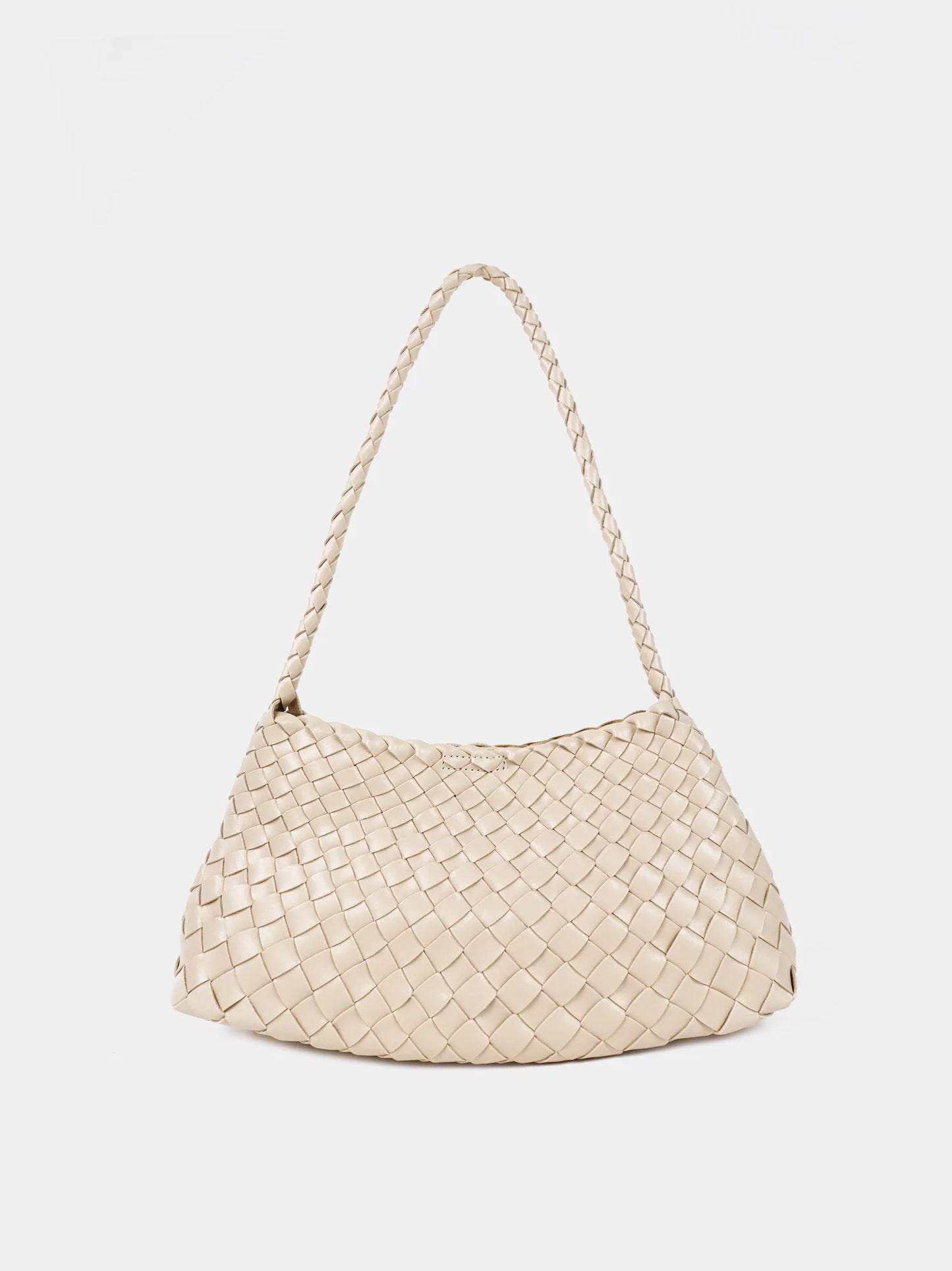 Roselle Woven Shoulder Bag (Ivory) - Angels Whisper