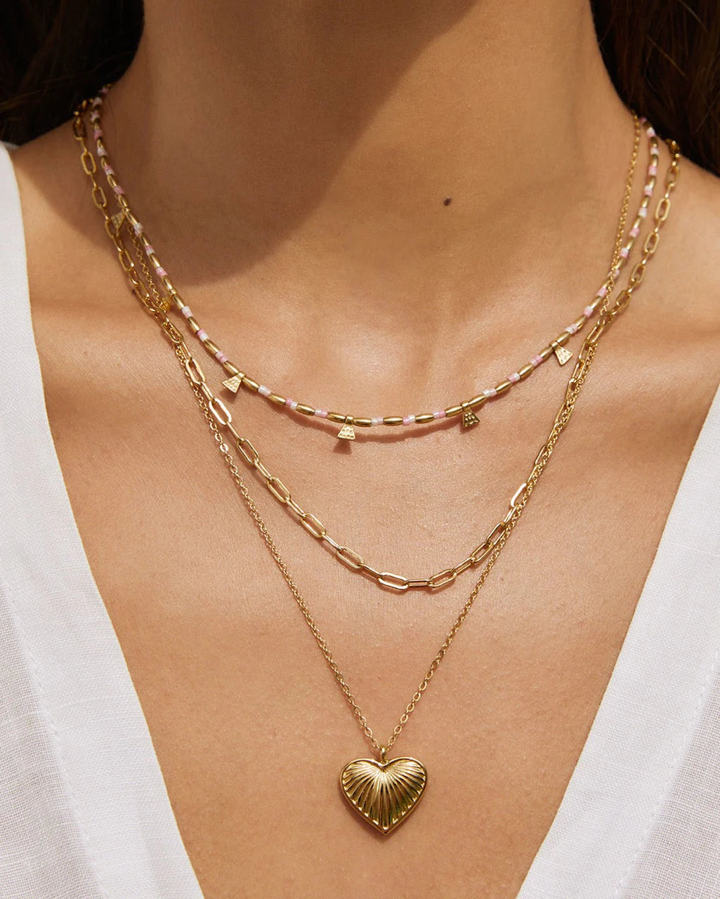 Arms of Eve - Natalia Gold Necklace Peony