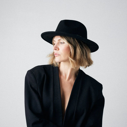 Mason Hats: Parker Black Fedora