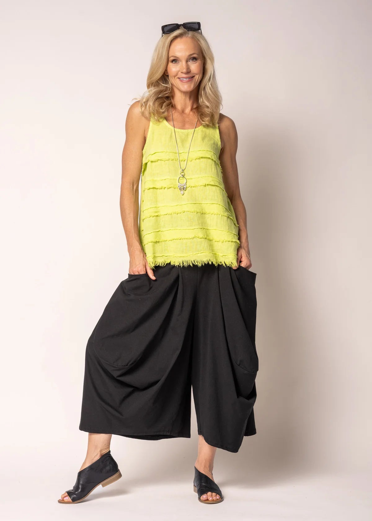 Imagine Haru Top in Lime Splice