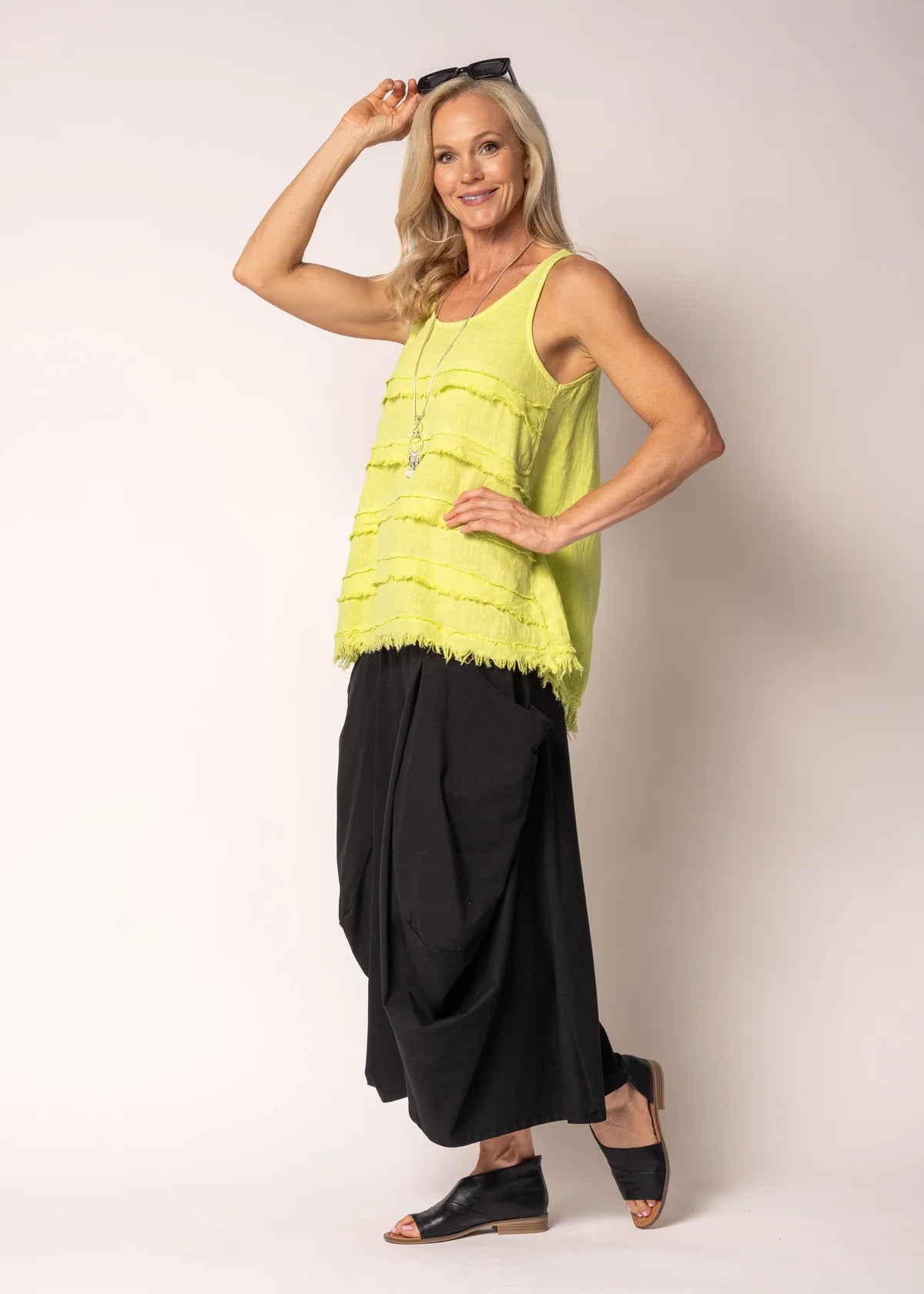 Imagine Haru Top in Lime Splice